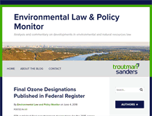 Tablet Screenshot of environmentallawandpolicy.com